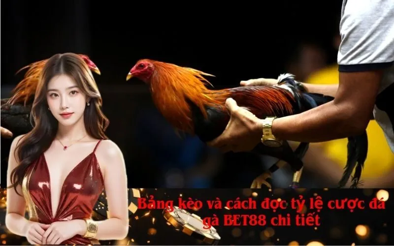 Bảng kèo và cách đọc tỷ lệ cược đá gà BET88 chi tiết