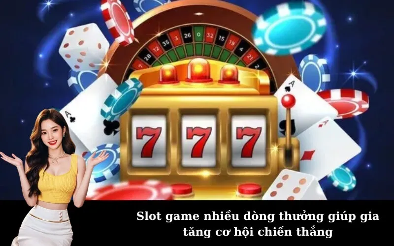 Slot game nhiều dòng thưởng giúp gia tăng cơ hội chiến thắng